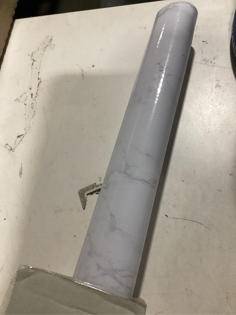 Condition photo showing New/Like New for marble contact paper white extra wide peel and stick for kitchen countertop | 35.4" x 118" marble wallpaper granite grey thick pvc for cabinet furniture renovated removeable without leaving glue upgrade 35.4" x 118" gray/white