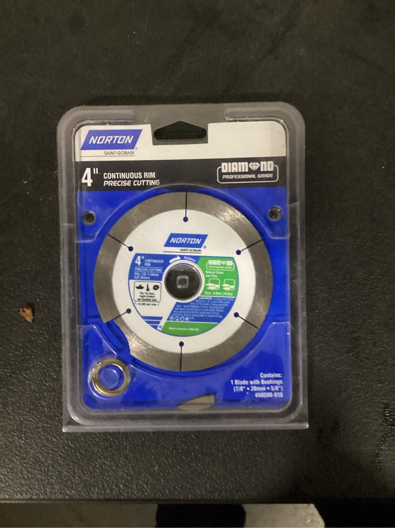 Condition photo showing Good Condition for norton 4 1/2-inch cut off wheels, aggressive cutting discs for angle grinder, metal & stainless steel, pack of 50