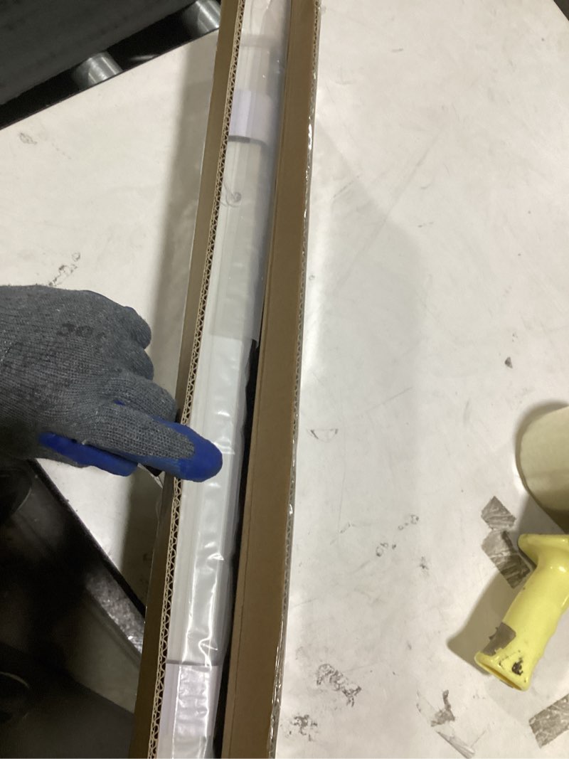 Condition photo showing New/Like New for No Tools No Drill Cordless Mini Blinds 27" Wx 64" H, 1" L-Shaped Blades, Horizontal Vinyl Blinds for Indoor Windows, White 27x64in