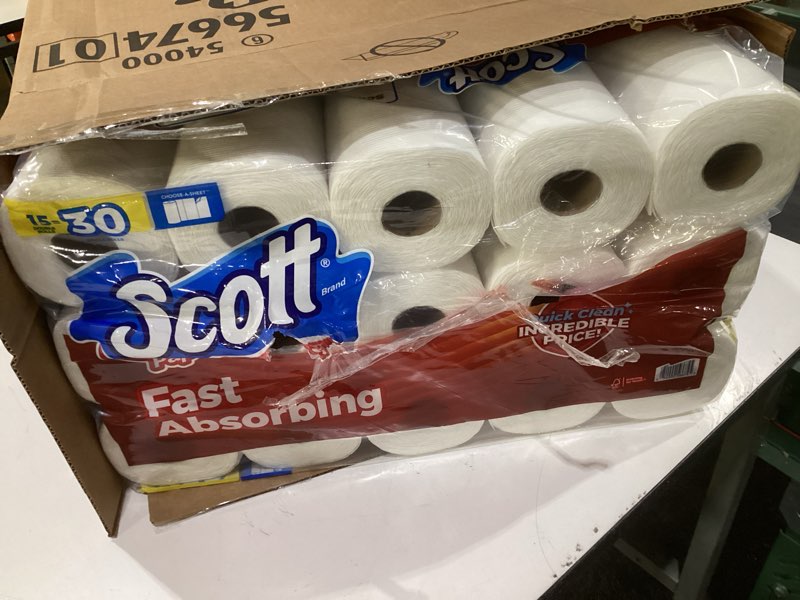 Condition photo showing Good Condition for (30 pack)scott choose-a-sheet paper towels