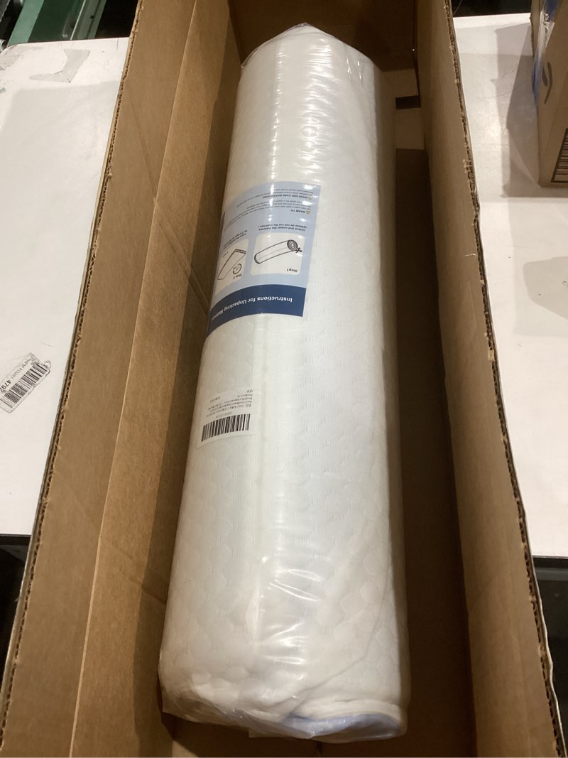 Condition photo showing Good Condition for mini crib mattress - 38x24x4 inch dual sided memory foam baby mattress with breathable removable cover - fits most mini and portable cribs blue 4"thick