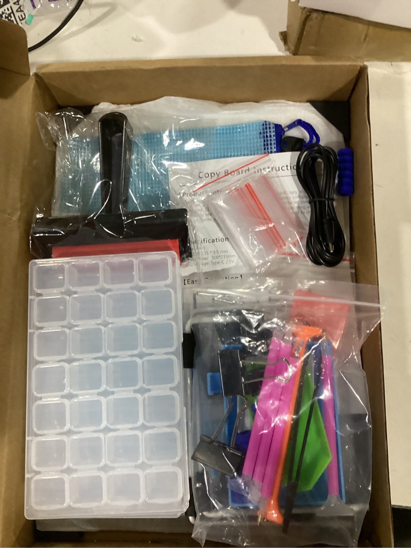 Condition photo showing New/Like New for ratukall 183pcs a4 diamond painting light pad kit, light board for diamond painting accessories, tracing light box with 5d painting tools set for full drill & partial drill art 01-a4 light pad kit