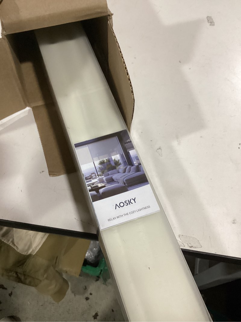 Condition photo showing Good Condition for AOSKY Blackout Roller Shades Cordless Blinds for Windows, Free-Stop Shades with Valance, Thermal Insulated Fabric, UV Protection, Blinds for Home and Office (38" W x 72" H, Linen Beige Linen Beige 38"W x 72"H