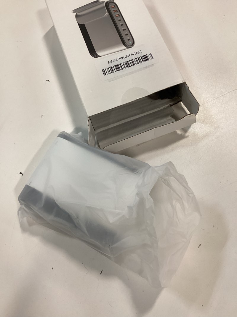 Condition photo showing Good Condition for USB C Fast Charger : Fast Charging Station : 285W-8 Port Desktop Multiple Devices Power Adapter for Laptop MacBook Pro/Air, DELL, Tablet iPad Pro/Air, iPhone 16/15/14, Galaxy S23/22