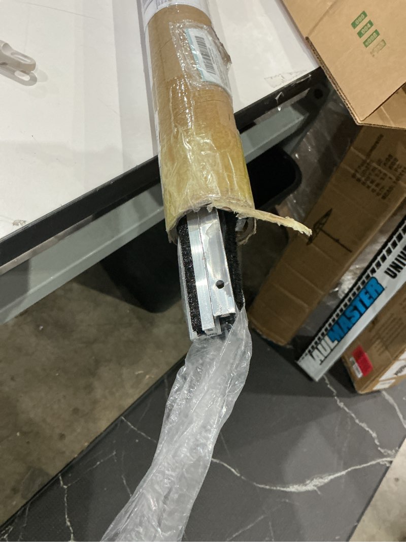 Condition photo showing Good Condition for pushglossy 8 pcs 42 inch commercial door weather stripping 1/2" w x 9/32" h astragal weatherstripping for commercial entrance door seal 8 42 inch
