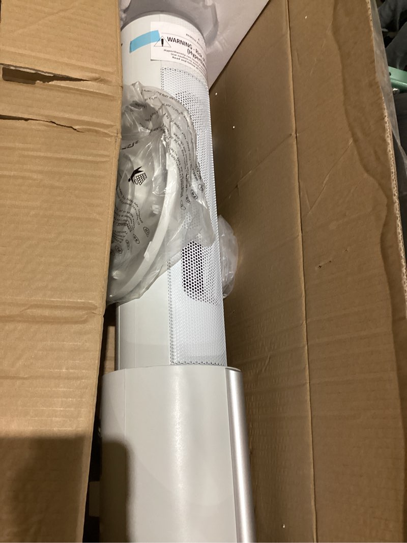 Condition photo showing Good Condition for Space Heater with Humidifier - Portable Tower Heaters for Indoor Use, Remote, Adjustable Thermostat, 3 Heat Modes, Multiple Safety Protection, 12H Timer, Quiet Electric Heater for Bedroom White