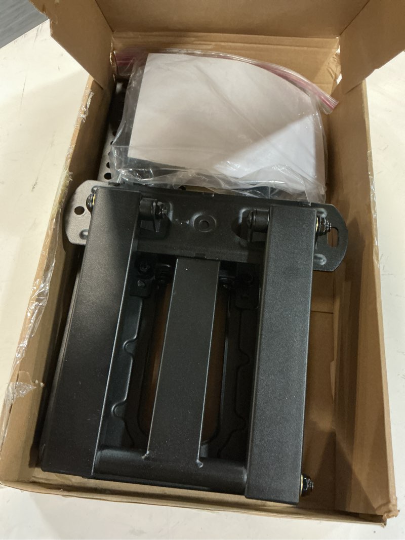 Condition photo showing As Is for outdoor full motion weatherproof tv wall mount for 26-65 inch flat/curved tvs up to 88 lbs, heavy duty swivel tv mount with single stud design,smooth extension,max vesa 400x400mm,hc3402