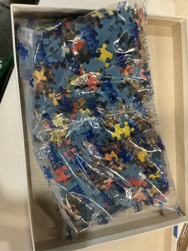 Condition photo showing As Is for Ravensburger Evening in Paris 500 Piece Jigsaw Puzzle for Adults | Unique, Pieces | Anti-Glare Surface | FSC Certified, Eco-Friendly | Amazon Exclusive