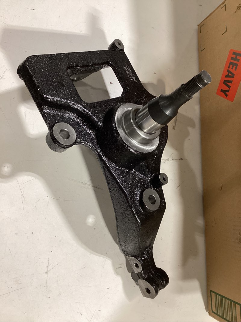 Condition photo showing As Is for autoround 698210 front suspension steering knuckle compatible with ford ranger 2001-2009, rwd and with front coil spring suspension, right passenger side front right