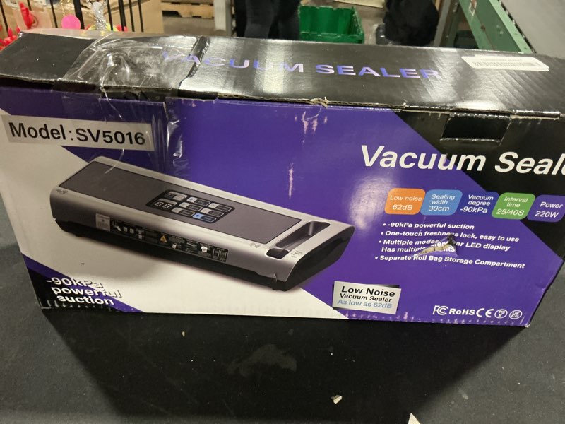 Condition photo showing Good Condition for 90KPa Portable Vacuum Sealer Machine for Food, One-Touch Open Lid, Detachable & Easy to Clean, Verti