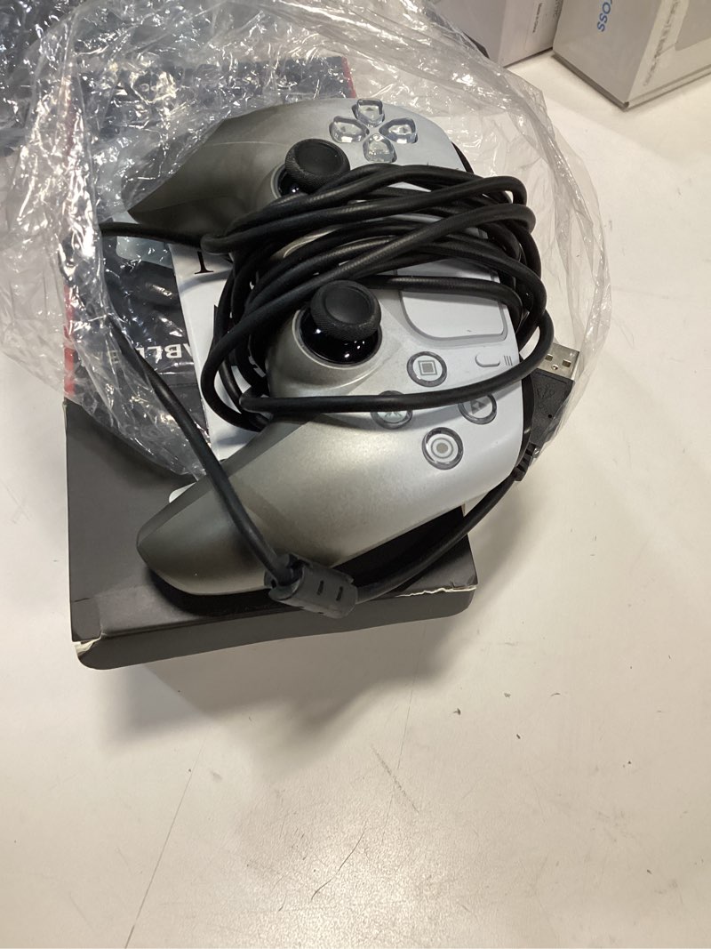 Condition photo showing Good Condition for NBCP PS5 Wired Controller with Turbo, Hall Effect Triggers, Dual Vibration, 3.5mm Audio Jack Gamepad for PS5/PS4/PC/Steam Gaming Grey