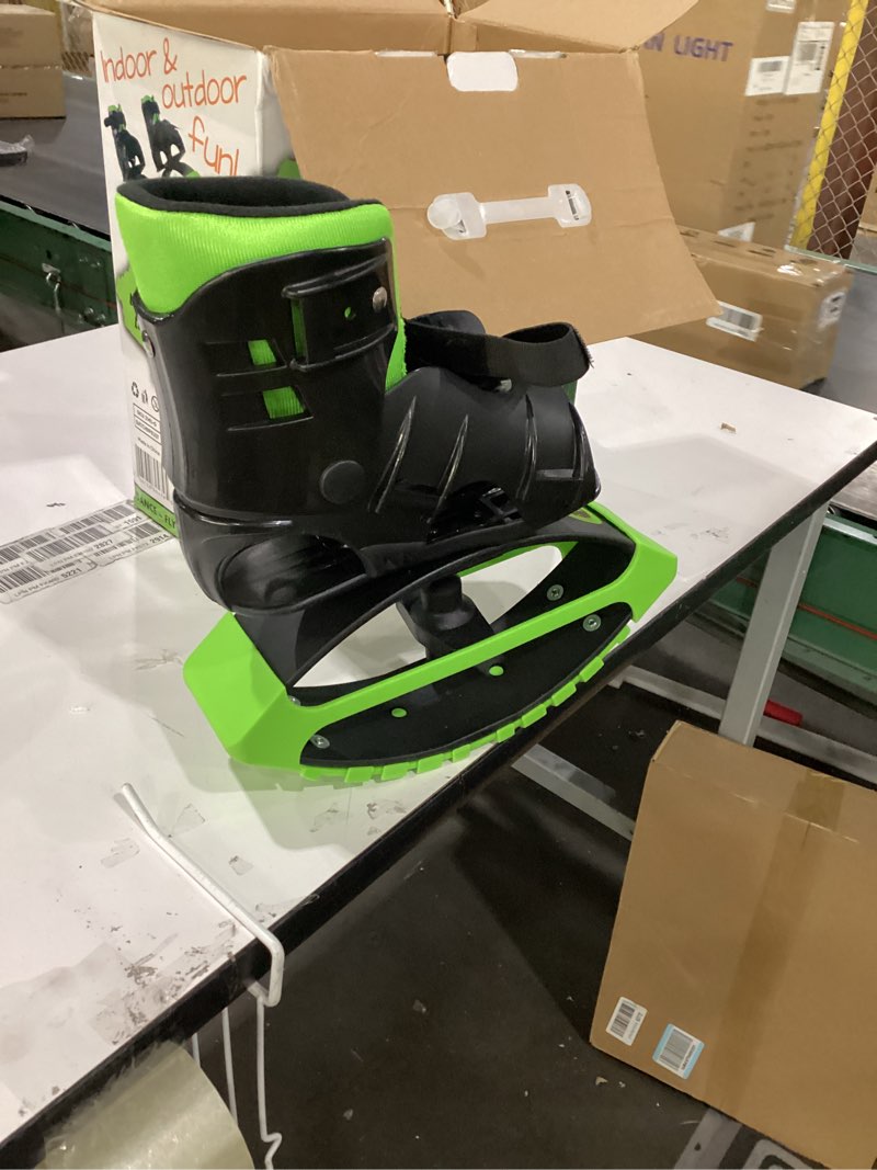 Condition photo showing New/Like New for New Bounce Jumping Shoes - Kangaroo Jumping Shoes for Kids - Exercise Moon Shoes - Bouncy Shoes for Ages 8-12 - Size 1-6 (32-38 EU) Green