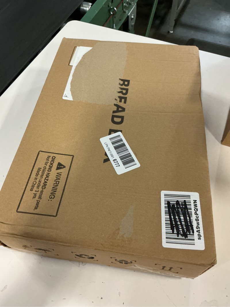 Condition photo showing New/Like New for BMOSU Large Bread Box for Kitchen Countertop,Double Layer Bread Box for Kitchen Counter,Bamboo Wood Bread box Capacity Bin Storage(Black)