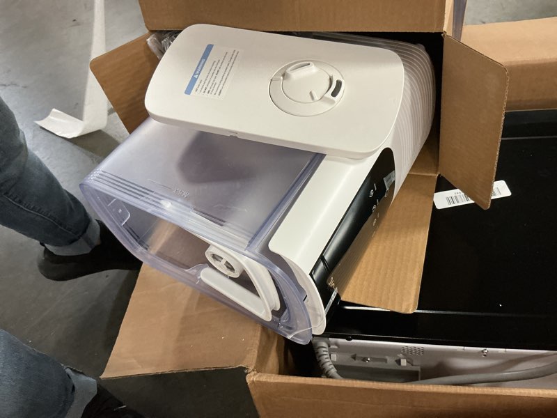 Condition photo showing As Is for LEVOIT Humidifiers for Bedroom Home, Smart Warm and Cool Mist Air Humidifier for Large Room, Auto Customized Humidity, Fast Symptom Relief, Easy Top Fill, Essential Oil, Quiet, OasisMist4.5L, White White 4.5L