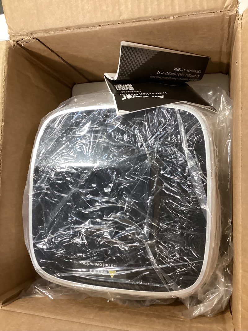 Condition photo showing Good Condition for sweetcrispy air fryer 4 quart with window, 1500w digital airfryer with 8 presets, 60-min timer, max 400°f, auto shut off & nonstick dishwasher safe basket, shake reminder for small kitchen white 4.23qt