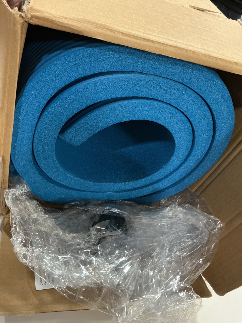Condition photo showing Good Condition for Amazon Basics Extra Thick Exercise Yoga Mat with Carrying Strap Aqua 1-Inch