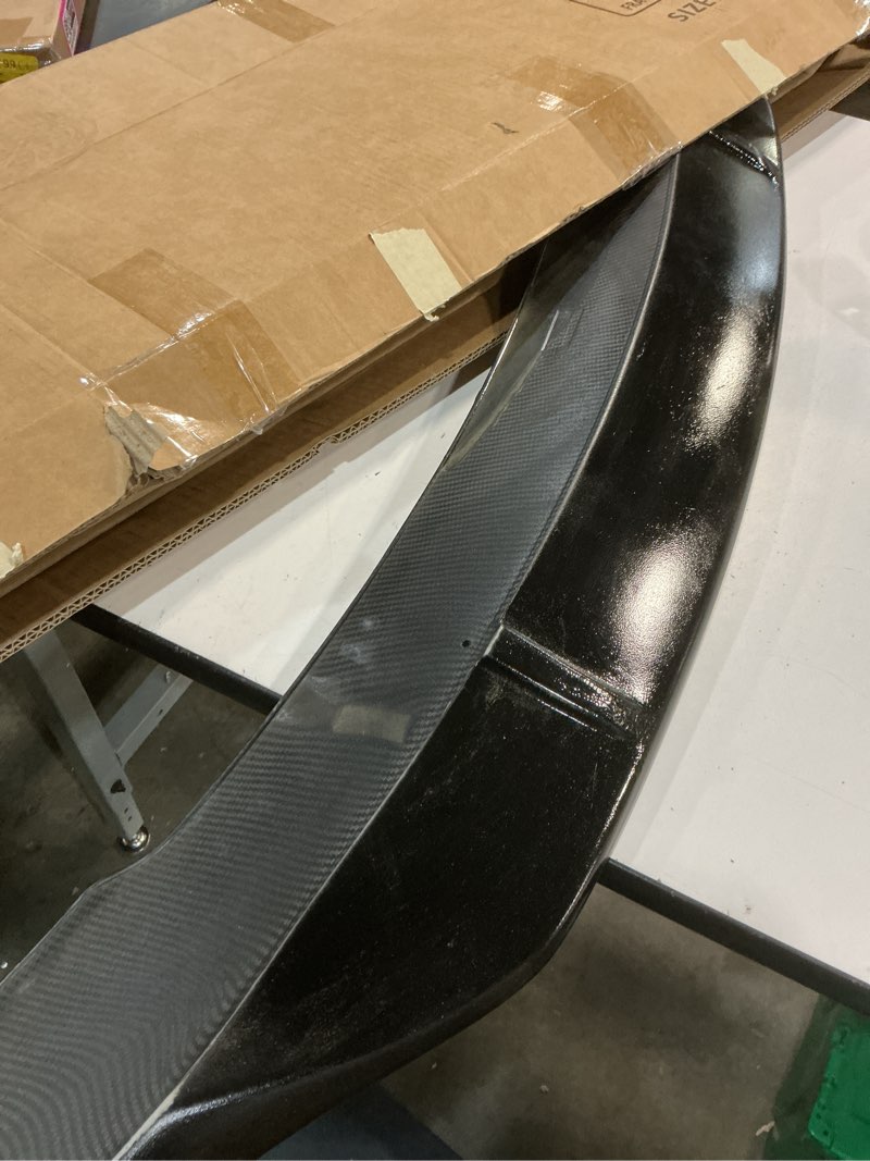 Condition photo showing Good Condition for rear spoiler wings for mercedes benz c class w205 (2015-2021) c63 c160 c180 c200 c250 c300 c400 c450 c43 amg trunk spoiler wing trunk tail rear trunk lid,glossy black - r style duckbill spoiler w205 duckbill style-glossy black