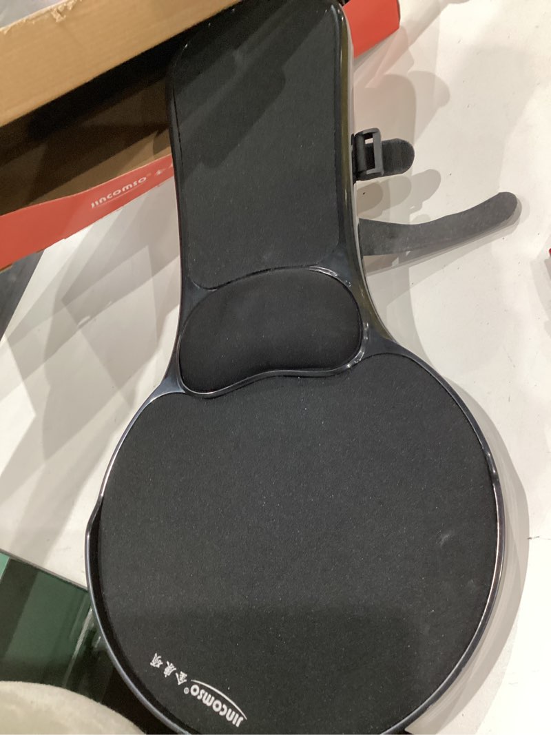 Condition photo showing Good Condition for Omhuzsyo Upgraded Chair arm Mousepad, Adjustable Chair arm Wrist Support pad for Table and Chair, Elbow Computer Table Extender with Mouse Baffle to Prevent Falling, Ergonomic Design (Plastic)