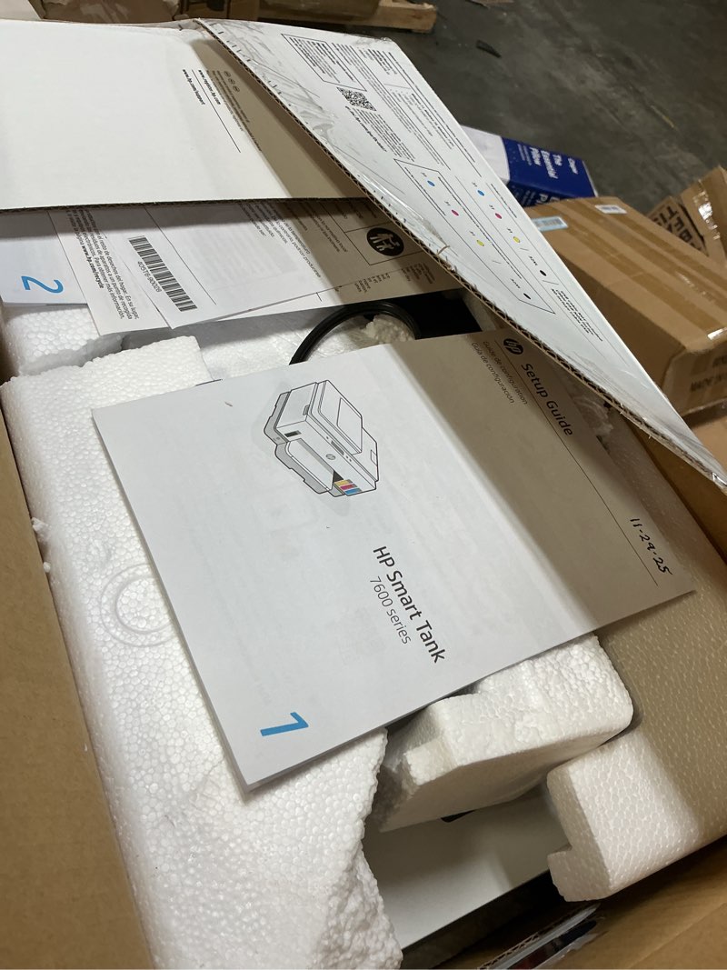 Condition photo showing Good Condition for HP Smart Tank 7602 Wireless All-in-One Ink Tank Printer, Scanner, Copier with 2 years of ink included, Best for home office, Refillable, AI-enabled, Wireless printer for home use (28B98A)