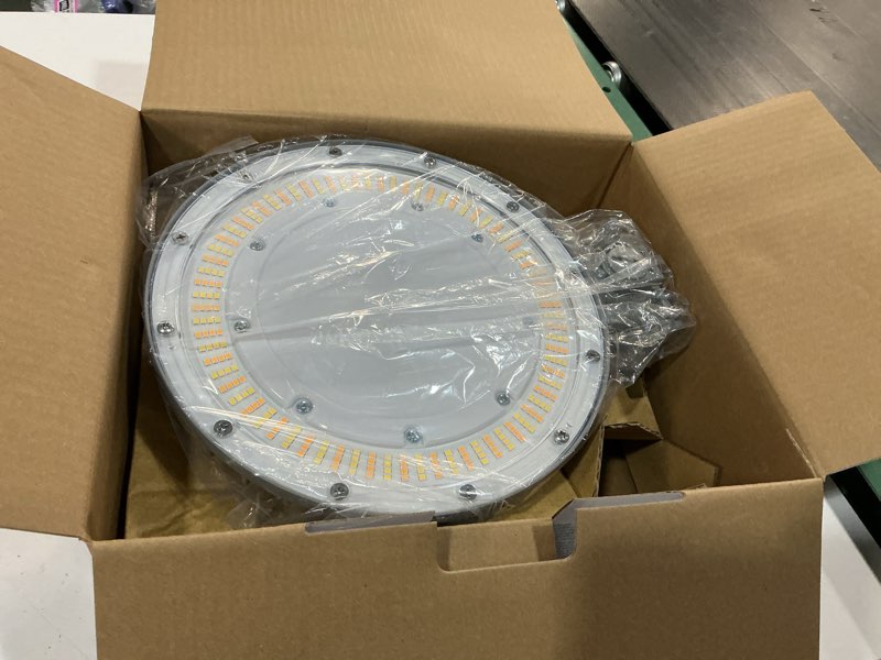 Condition photo showing As Is for lithonia lighting 175-watt equivalent integrated led gray area light with switchable color temperatures