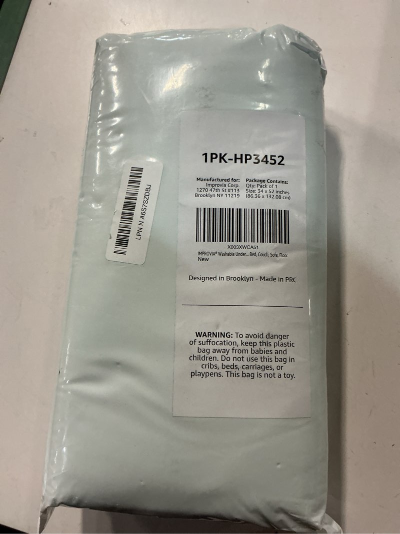 Condition photo showing New/Like New for improvia positioning bed pad, with 8 reinforced handles, quick-drying, washable, waterproof, for lifting, turning, transfering, elderly and incontinence patients (green, 34" x 52" - pack of 1) 34"x52" (pack of 1) green