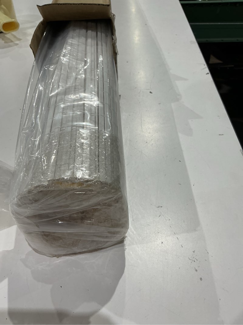 Condition photo showing Good Condition for lazblinds no tools no drill cordless bamboo roman shades, light filtering window treatment, roll up bamboo blinds for window 22'' w x 64'' h, brown brown206 22'' w x 64'' h