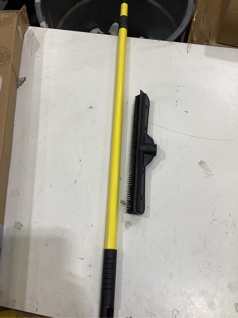 Condition photo showing Good Condition for furemover original pet hair rubber broom with squeegee, with 58" telescopic handle for carpet, tile and hardwood furemover original broom