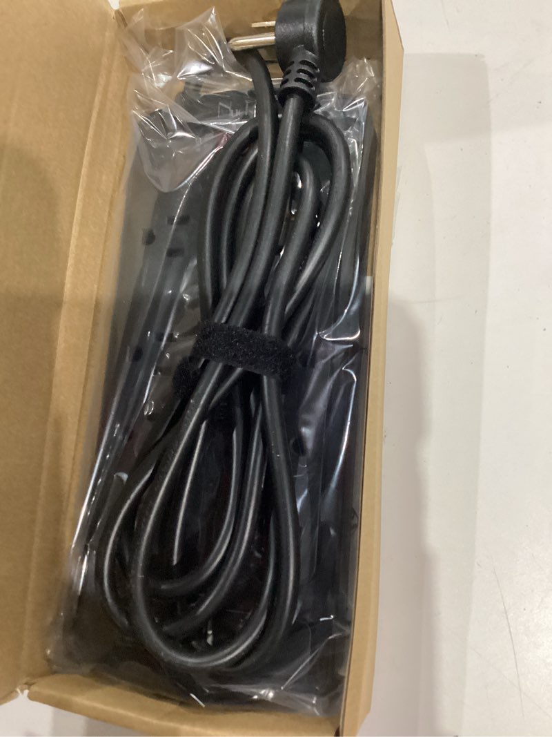 Condition photo showing Good Condition for Surge Protector Power Strip - Nuetsa Flat Plug Extension Cord with 8 Outlets and 4 USB Ports, 6 Feet Power Cord (1625W/13A), 2700 Joules, ETL Listed, Black 6 Ft Black
