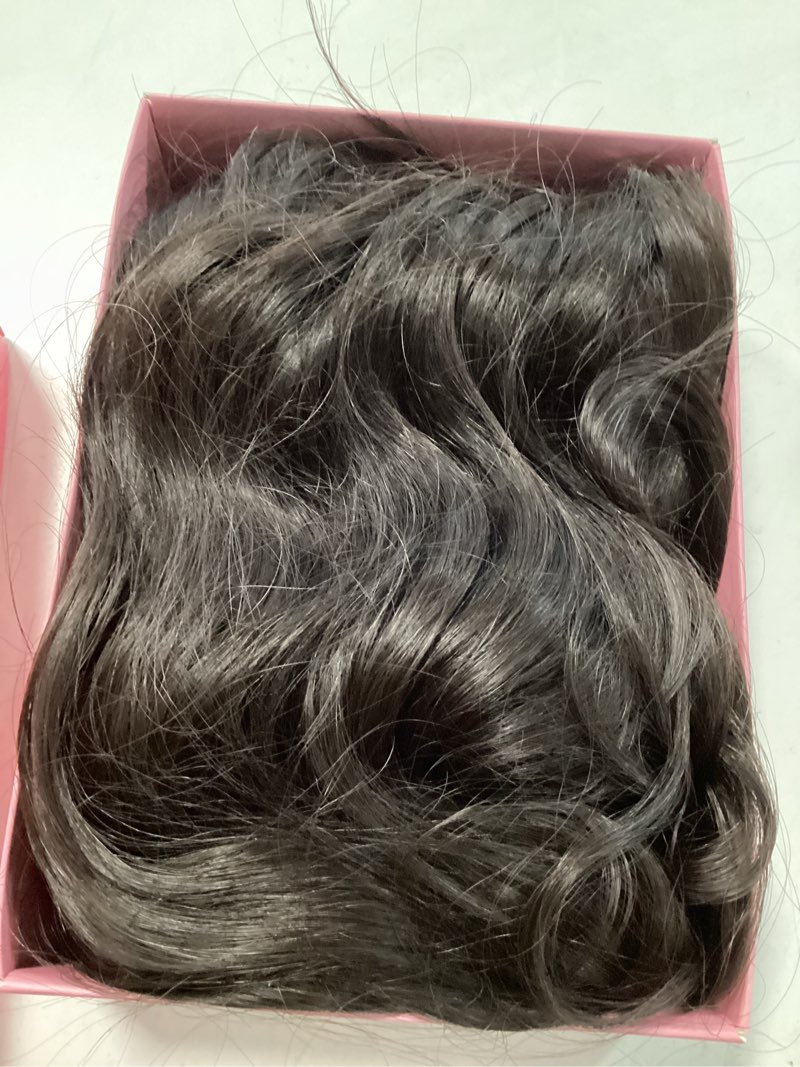 Condition photo showing Good Condition for nayoo long wavy wigs for women dark brown middle part wig synthetic heat resistant fiber women wigs for daily party use 26 inch (dark brown) 26 inch dark brown
