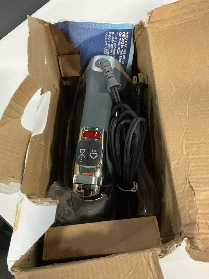 Condition photo showing Good Condition for BLACK+DECKER Allure Professional Steam Iron, Blue, D3030 Gray/Blue Large