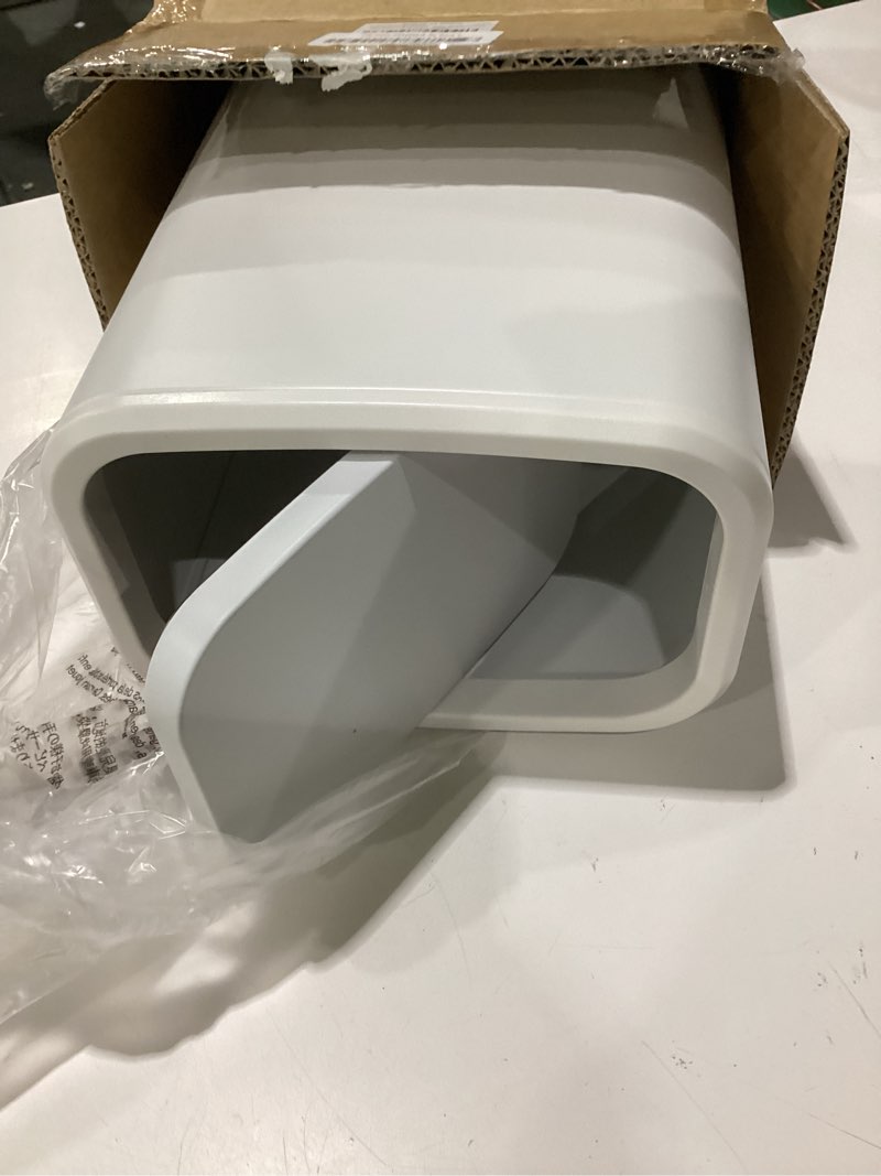 Condition photo showing Good Condition for cesun 2.1 gallon bathroom trash can with swing-top lid, small stainless steel garbage can with removable inner bucket, slim waste basket for home, office, toilet, bedroom, living room (white)