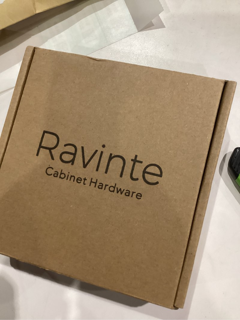 Condition photo showing Good Condition for Ravinte 10 Pack 3-3/4 Inch Kitchen Square Cabinet Handles Matte Black Cabinet Pulls Black Drawer Pulls Kitchen Cabinet Hardware Kitchen Handles 10 4-1/4 Inch (3-3/4 Inch Hole Center)