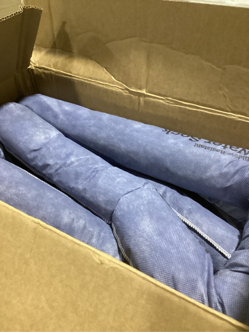 Condition photo showing Good Condition for pig mildew-resistant absorbent sock | water absorbing snake | 3" w x 4' l | absorbs up to 1 gal per sock | 4 count | pig106 3" w x 4' l 4-pack blue