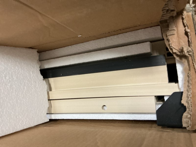 Condition photo showing Good Condition for new age pet ecoflex 48" wide large reptile habitat, mojave lounge for snakes, tortoises & lizards in maple, black & grey, easy assembly, sliding glass doors & mesh top tan large