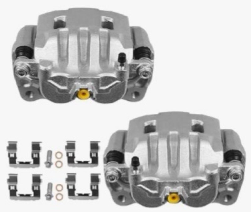 front brake caliper with bracket compatible with subaru forester 2003-2018, outback 2002-2014, legac