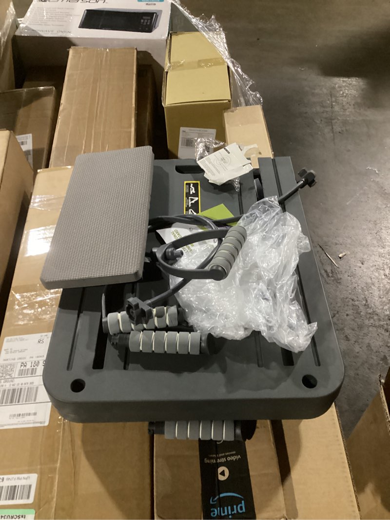 Condition photo showing New/Like New for JANUA Pilates Board - Pilates Reformer Set, Multi-Purpose Foldable Pilates Reformer Board for Home, 5 in 1 Pilates Sliding Board Black