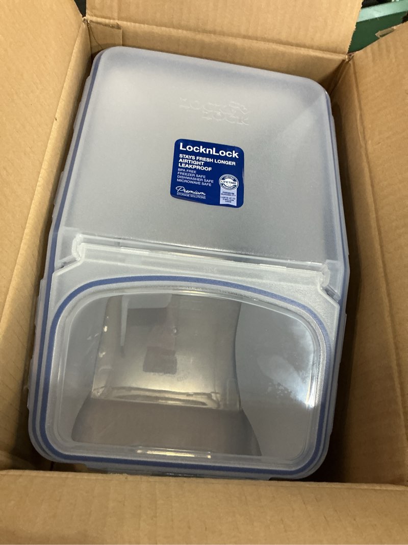 Condition photo showing Good Condition for Lock & Lock Bulk Storage Bins Food Storage Container with Wheels (50.72-Cup)