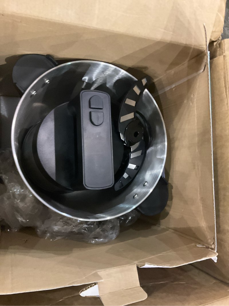 Condition photo showing As Is for Electric Large Food Processor,1200W Meat Grinder Stainless Steel for Home, Heavy-Duty Meat Blender Mincer with 2 Speed& 4 Blades,6L Electric Food Grinder Chopper for Meat,Game,Vegetables & Meal Prep