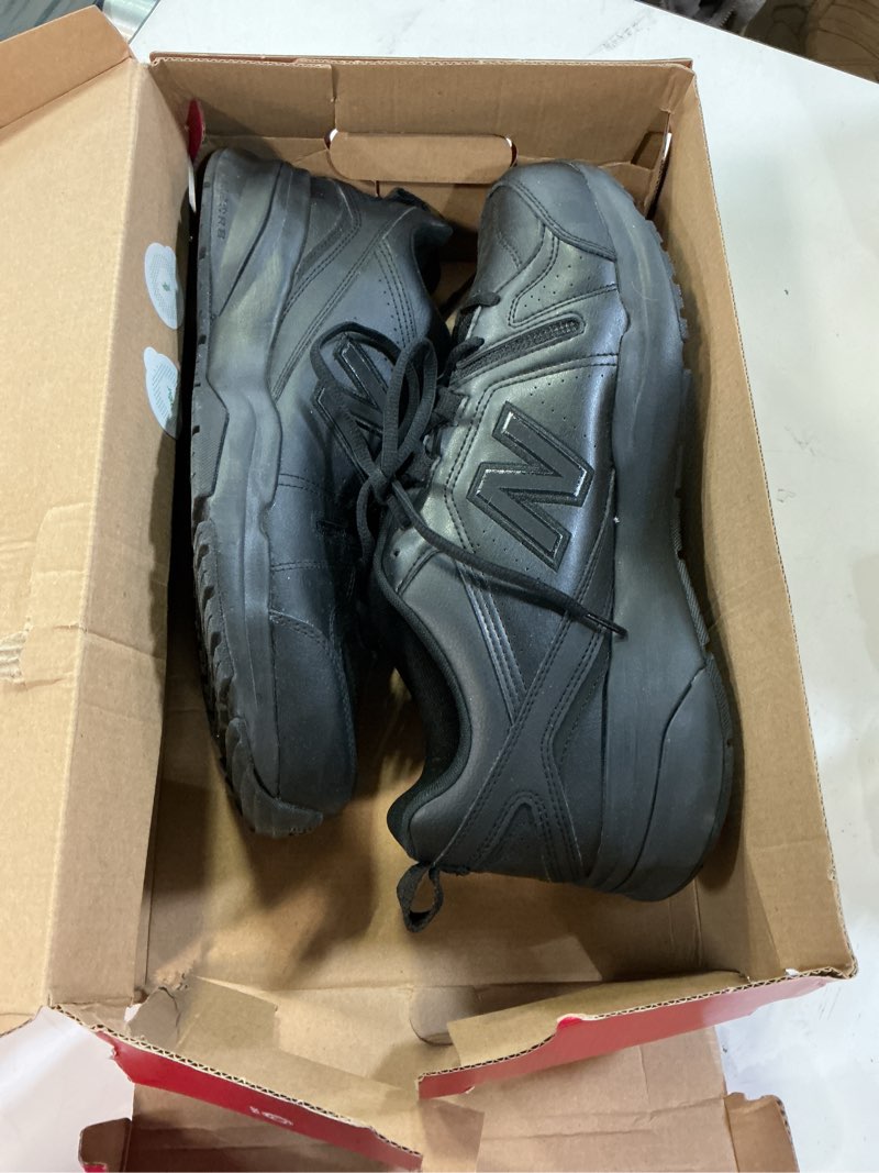 Condition photo showing Good Condition for new balance men's 608 v5 casual comfort cross trainer, black/black, 12 wide