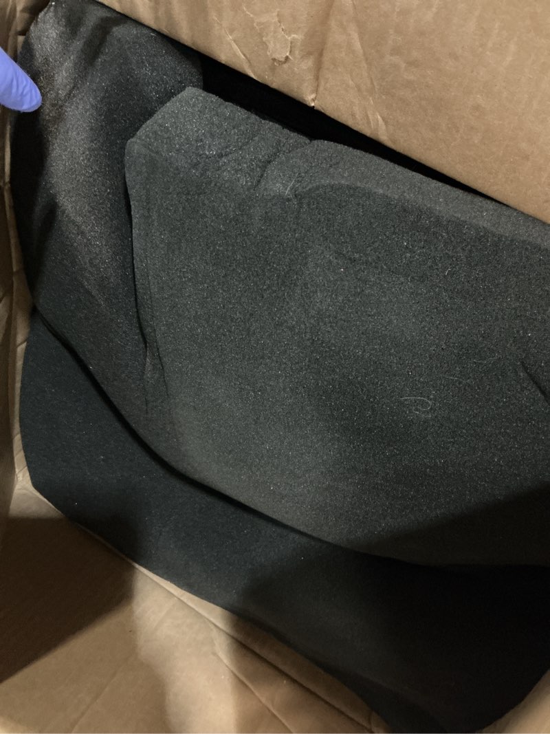 Condition photo showing As Is for 4 Pack Acoustic Foam Panels, 2" X 24" X 48" Wedge Soundproof Studio Foam for Walls,Sound Absorbing Panels, Sound Insulation for Studio, High Density Fireproof Studio Wedges (Black, 4 Pack) 4 Pack Black