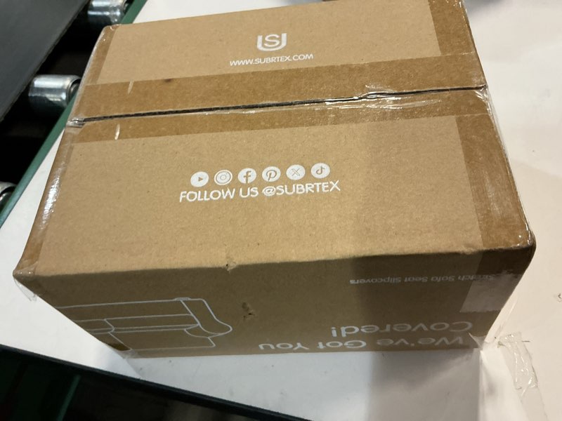 Condition photo showing New/Like New for Hokway Couch Cushion Covers Jacquard Damask Stretch Sofa Seat Covers Decorative Couch Covers Small (3 Pieces) Jacquard-khaki