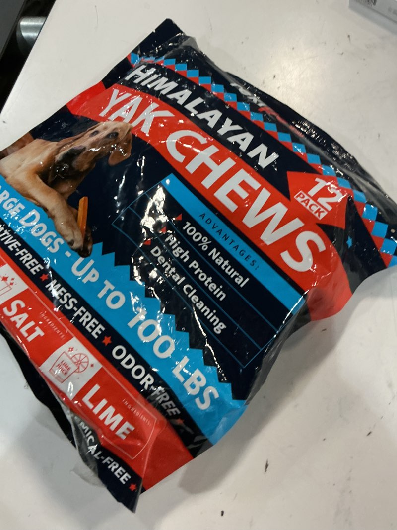 Condition photo showing New/Like New for (unknown expiration date)100% natural yak cheese himalayan made dog chews all breeds - lactose free yak chew for small medium & large dogs - dental cleaning dog chews for aggressive chewers - long lasting odor & gluten free
