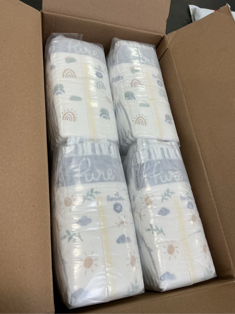 Condition photo showing New/Like New for Pampers Pure Protection Baby Diapers, Size 4 (22-37 lbs), 108 Count, Up to 100% Leakproof, Premium Plant-Based Skin Protection, Hypoallergenic Soft Diapers Size 4 108