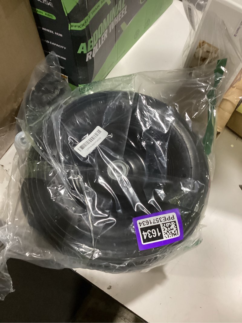 Condition photo showing As Is for ar-pro (2-pack) 4.00-6" tire and wheel, 13" pneumatic tire and rim for wheelbarrow, 5/8" extra 3/4" bearings and 1.75" centered hub, fit for most garden carts hand truck (extra nylon spacers) 13 x 4.00-6 bike (2 pack)