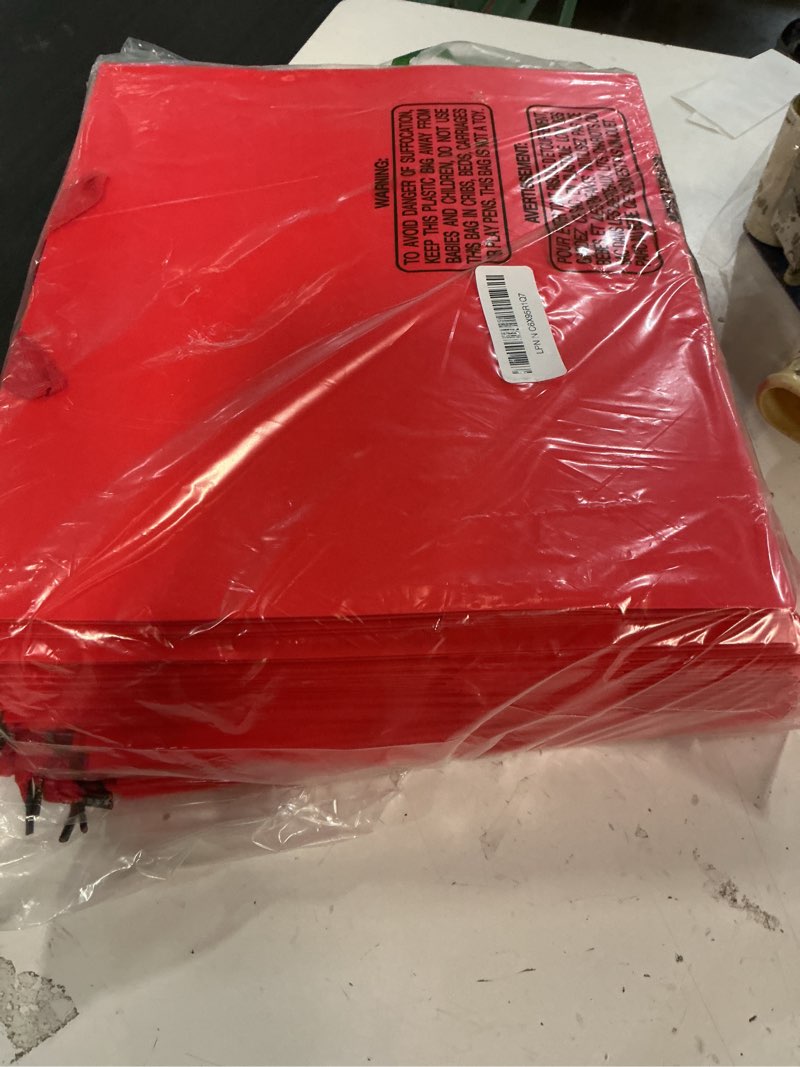 Condition photo showing Good Condition for eusoar large red shopping bags, 25 pack 12.5x4.5x11 inches gifts wrap bags handles bulk, merchandise retail wrapping bags for business, craft grocery, boutique, party favor, wedding red 1 count (pack of 25)