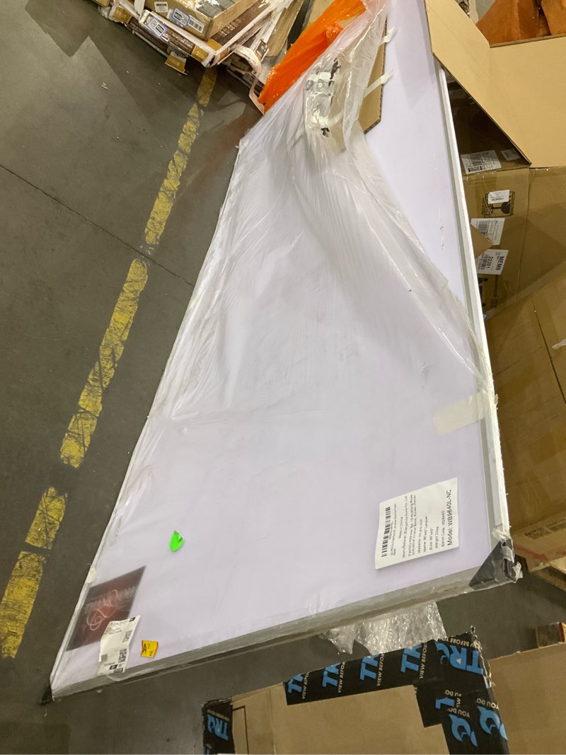 Condition photo showing As Is for VIZ-PRO Dry Erase Board/Magnetic Whiteboard, 96 x 40 Inches, Large Wall Mounted Board for School Office and Home 96"W x 40"H