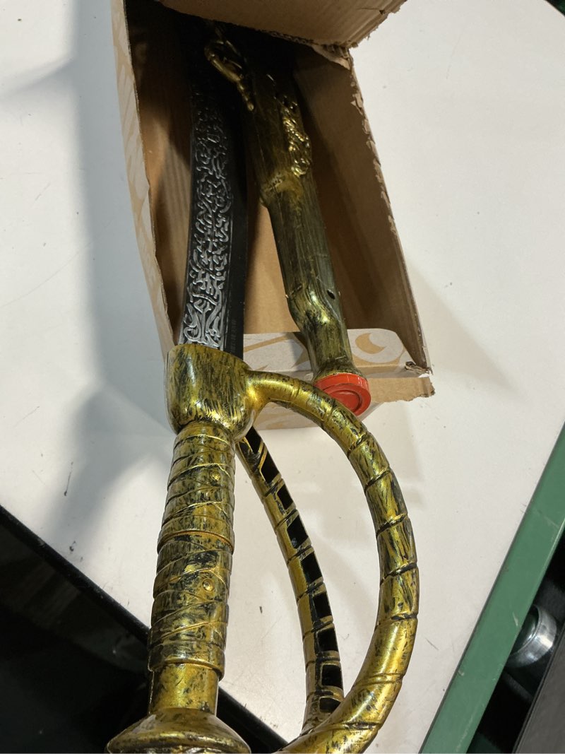 Condition photo showing Good Condition for JOYIN 28 Inches Pirate Sword and 16 Inches Pirate Pistol Set,Halloween Party Costume Accessories