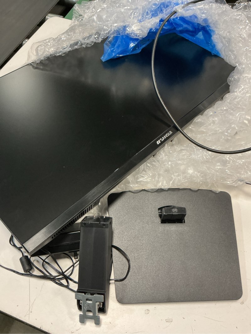 Condition photo showing As Is for SANSUI Monitor 24 Inch 100Hz PC Monitor, HDMI VGA Ports VESA Mount, FHD Computer Monitor Ultra-Slim Ergonomic Tilt Eye Care for Home Office (ES-24F2, HDMI Cable Included) 24 Inch FHD 100Hz Monitor