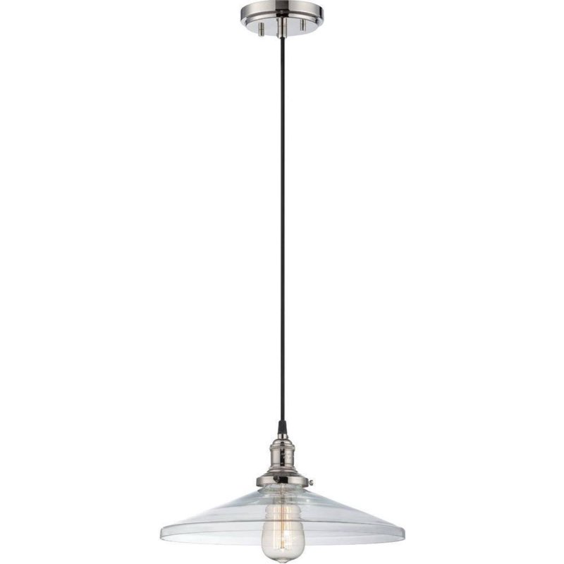 Nuvo Pendant Fixture 1L Vintage Nickel 60-5408