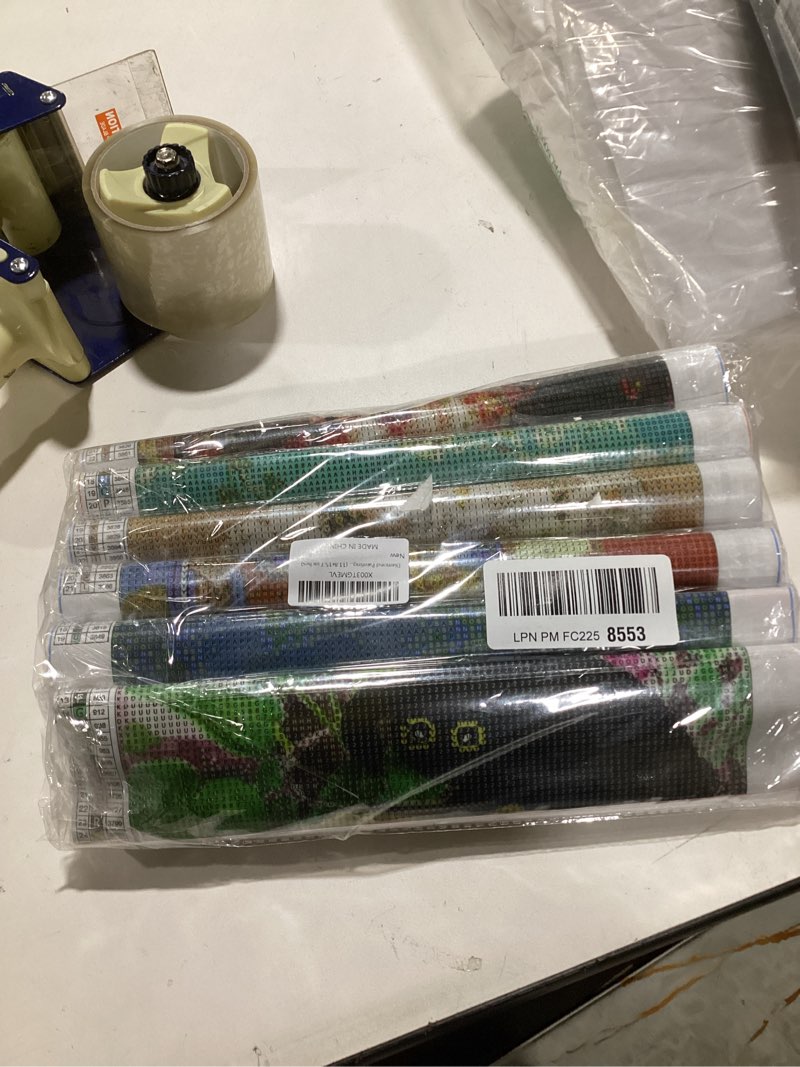 Diamond Painting for Adults and Beginners - 6pcs, 5D Round Diamond Digital Painting Kit, DIY Black C